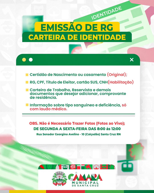 Emiss O De Carteira De Identidade Continua Acontecendo C Mara